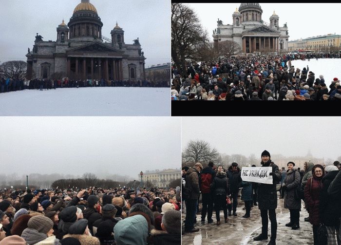 Issakii Peterburg Protest 2017